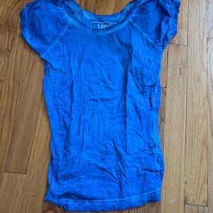 Blue Short Sleeve Top